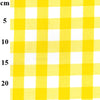 Yellow & White Gingham 1" Check Polycotton Fabric
