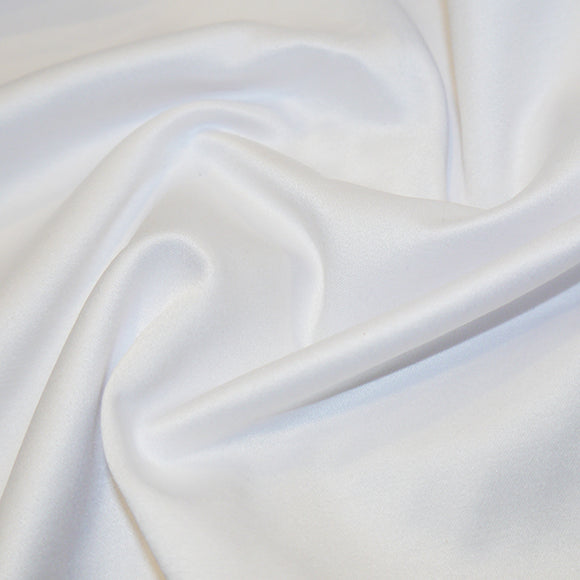 Bridal Fabric - White Cuddle Satin Fabric