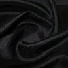 Bridal Fabric - Black Shantung Satin Fabric by The Metre 100% Polyester 147cm - 58" Wide