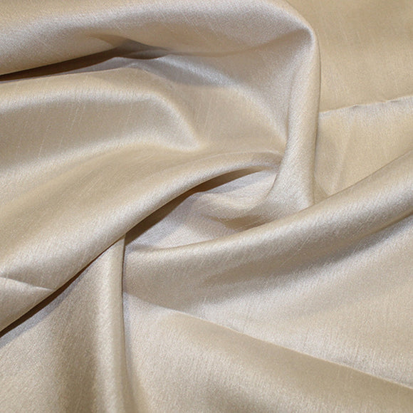 Bridal Fabric - Turtle Dove Shantung Satin Fabric by The Metre 100% Polyester 147cm - 58