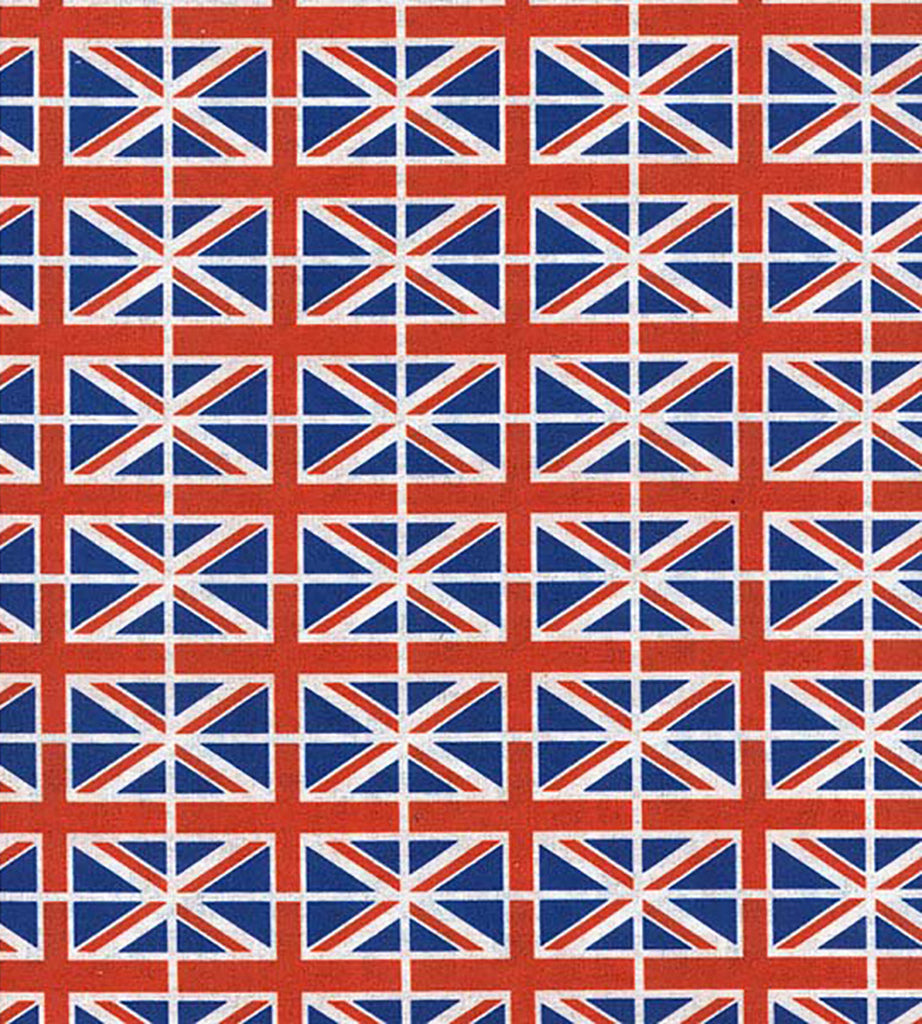 Jubilee Union Jack Flag Fabric - 100% Cotton