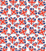 Jubilee Love Heart Union Jack Flag Fabric - 100% Cotton