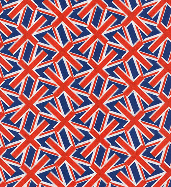 Jubilee Small Union Jack Flag Fabric - 100% Cotton