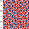 100% Cotton - Queens Jubilee Small Union Flags - Jack  - 60" / 150cm wide - John Louden Fabric