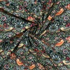 William Morris Fabric - Strawberry Thief - Ebony Black - Cotton Fabric