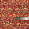 William Morris Fabric - Strawberry Thief - Crimson Red - Cotton Fabric