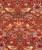 William Morris Fabric - Strawberry Thief - Crimson Red - Cotton Fabric
