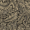 William Morris Fabric - Larkspur - Ebony Black - Cotton Fabric