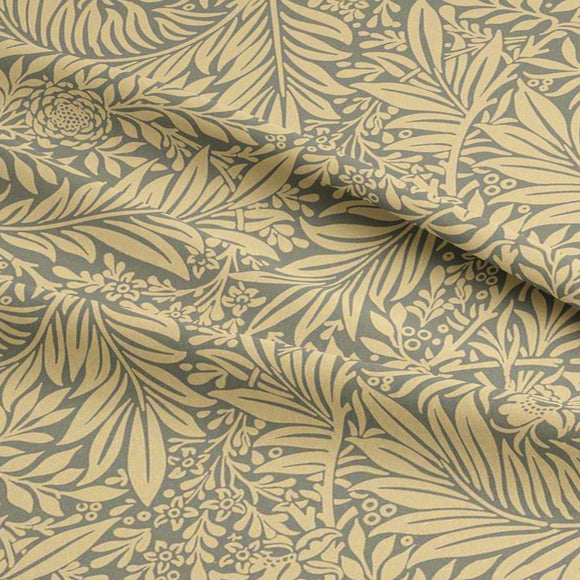William Morris Fabric - Larkspur - Grey - Cotton Fabric