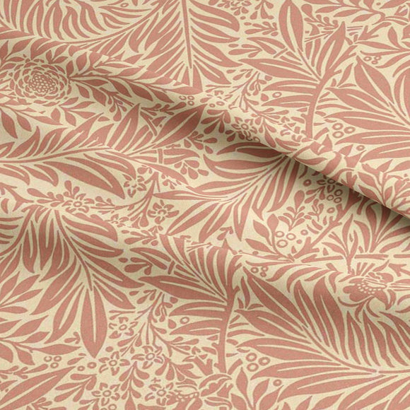 William Morris Fabric - Larkspur - Rose - Cotton Fabric