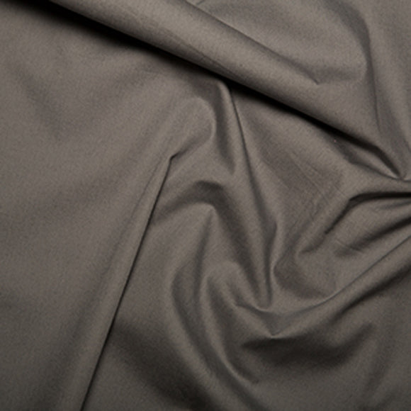 100% Cotton Poplin Fabric - Plain GREY - Craft Fabric Material