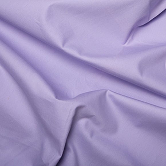 100% Cotton Poplin Fabric - Plain IRIS PURPLE - Craft Fabric Material