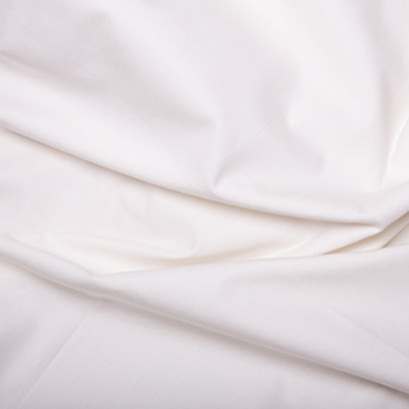 100% Cotton Poplin Fabric - Plain IVORY - Craft Fabric Material