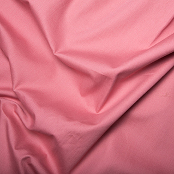 100% Cotton Poplin Fabric - Plain PINK - Craft Fabric Material
