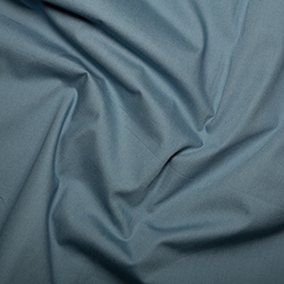 100% Cotton Poplin Fabric - Plain WODGE GREY - Craft Fabric Material