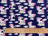 Childrens Fabric - Cute Unicorns on Navy Blue - 100% Cotton Poplin Prints
