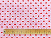 100% Cotton Poplin - Red Love Hearts on Pink (CP0883PIN)