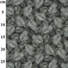 Cotton Poplin Fabric - Feather Leaf Print on Slate Grey