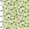 Cotton Fabric - Pretty Daisy Floral on Meadow Green
