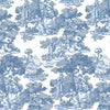 Cotton Fabric - Blue & White Willow China Print