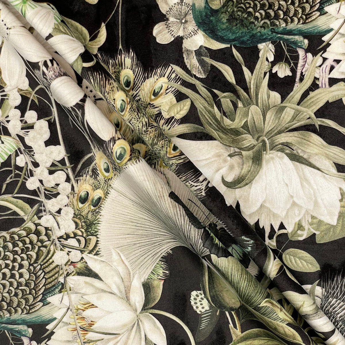 Upholstery Fabric Heavy Weight Super Soft Plush Velvet Utopia Blac