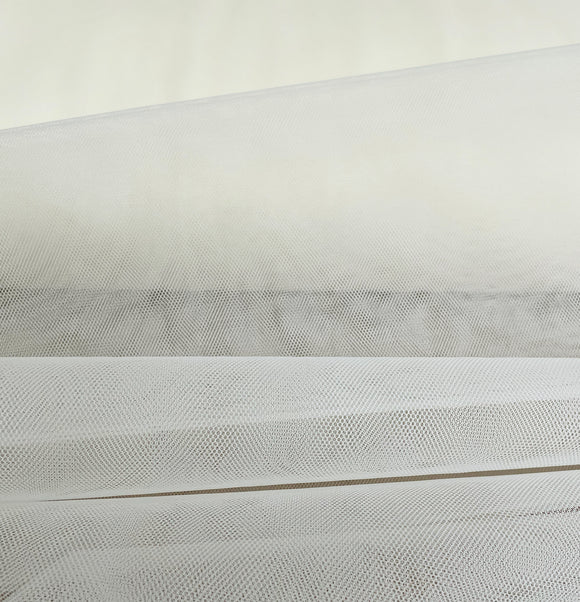 Bridal Fabric - Ivory Stiff Net Fabric