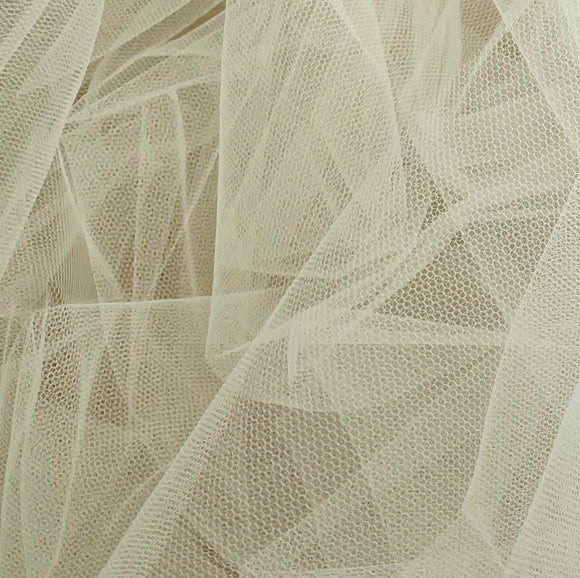 Bridal Fabric - Ivory Tulle Bridal Veiling Fabric