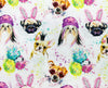 100% Cotton - Children's Fabric- Colourful Cute Dogs  - 60" wide