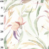 Cotton Canvas Fabric - Lily & Dragonfly on Ivory