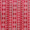 Christmas Fabric - Scandi Snowflakes on Red - 100% Cotton Fabric