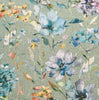 Upholstery Fabric - Cotton Rich Linen Look Canvas Material - Giardino Eggshell Floral