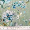 Upholstery Fabric - Cotton Rich Linen Look Canvas Material - Giardino Eggshell Floral
