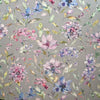 Upholstery Fabric - Cotton Rich Linen Look Canvas Material - Giardino Elderberry Floral
