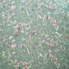 Upholstery Fabric - Cotton Rich Linen Look Canvas Material - Isola Sage Green Floral