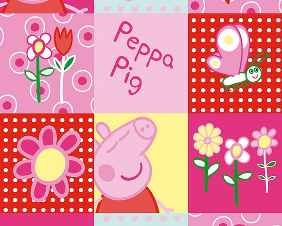 Peppa Pig - Peppa's Patchwork - Children's Cotton Fabric