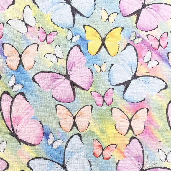 Rose & Hubble Digital Cotton Prints - Butterfly Prism