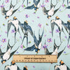 Rose & Hubble Digital Cotton Prints - Beautiful Swifts Bird Print