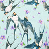 Rose & Hubble Digital Cotton Prints - Beautiful Swifts Bird Print