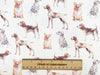 Rose & Hubble Digital Cotton Prints - Cute Watercolour Dogs Print