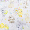 Easter Fabric - Cute Baby Animals & Spring Floral - Cotton Craft Fabric Material