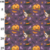 Rose & Hubble Digital Halloween Cotton Prints - Witches Hats & Pumpkins