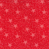 Christmas Fabric - Snow Stars on Red - Polycotton Prints