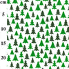 Christmas Fabric - Green Trees on White - Polycotton Prints