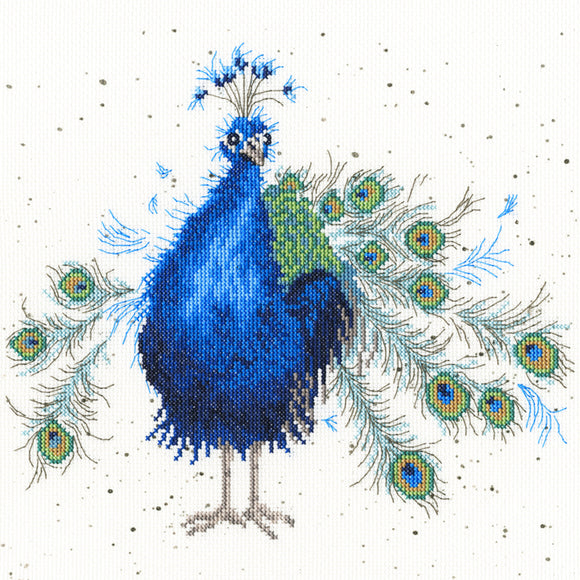 Bothy Threads Cross Stitch Kit - Practically Perfect -Peacock - Wrendale Designs by Hannah Dale