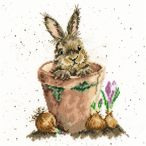 Bothy Threads Cross Stitch Kit - The Flower Pot - Wrendale Designs by Hannah Dale