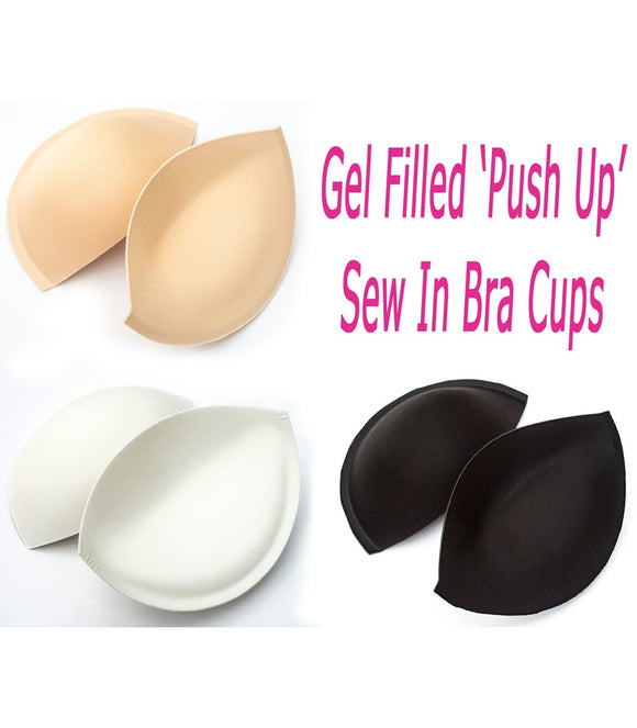 WHOLESALE MULTI-PACK Gel-Filled 'Push Up' Sew in Bra Cups