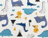 Childrens Fabrics ~ Dinosaur Print ~ WHITE ~ 100% Cotton Poplin Prints