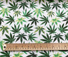 Floral Fabrics ~ Hemp Leaf Print ~ 100% Cotton Poplin Prints