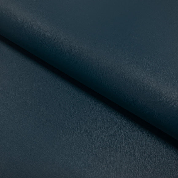 Upholstery Fabric - Navada Faux Leather - Navy Blue