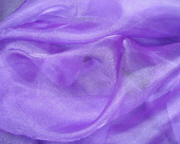 Snow Organza Fabric - Purple